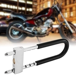 Neel Verrous de vélo Neel Antivol U-Lock, Bike U-Lock, Large Application Acier et PVC pour serrures de Porte en Verre Produits antivol Verrous de vélo Dispositifs de Verrouillage antivol