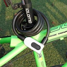  Verrous de vélo pour Le Verrouillage de la Bicyclette SSL GQ10 IP66 Anti-vol de vélos Smart Lock Bluetooth Bague Acier Verrouillage étanche (Gris) (Couleur : Grey)