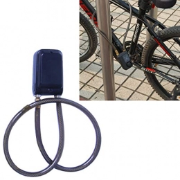  Verrous de vélo pour Le Verrouillage de la Bicyclette SSL vélo Mot de Passe Alarme IP44 Alarme Anti-vol Vibration étanche (Noir) (Couleur : Noir)