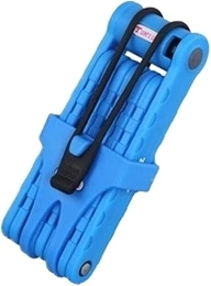 UPPVTE Accessoires UPPVTE Verrouillage de vélo Pliant Compact, Verrouillage de vélo Pliable Anti-vol Lourd. vélo câble (Color : Blue, Size : 16 * 6.5 * 2.5 cm)