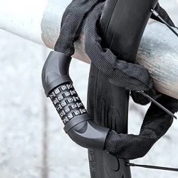 YUANMAO Verrous de vélo YUANMAO Antivol de vélo électrique portable à combinaison pour vélo de montagne Noir