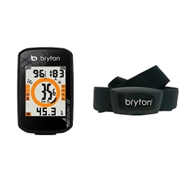 Bryton Computer per ciclismo Bryton Rider 15 Computer GPS, Nero & HT03, Computer GPS Unisex – Adulto, Nero, M