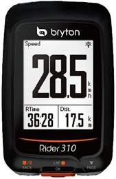 Bryton Accessori Bryton, Rider 310C, Computer Gps con Sensore di Cadenza, Unisex - Adulto, Nero, M