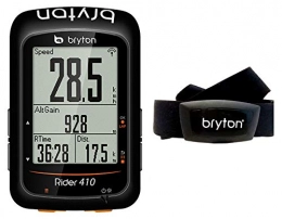 Bryton Accessori Bryton Rider 410H, Computer GPS Unisex – Adulto, Nero, M