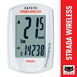 CAT EYE Computer per ciclismo Cateye Ciclocomputer Strada Wireless Cc-rd300w Bianco