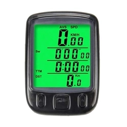 ChengBeautiful Computer per ciclismo ChengBeautiful Computer da Bici Tachimetro for Biciclette Impermeabile Ciclo Wireless Bicicletta for Biciclette for Bicicletta con Display LCD (Colore : Black, Size : One Size)