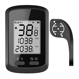 WSXKA Accessori Contachilometri GPS per computer da ciclismo, tachimetro per bici impermeabile senza fili con display LCD retroilluminato, accessori per ciclismo con localizzatore di velocità per ciclismo, biciclet