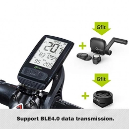 EDW Computer per ciclismo EDW Wireless calcolatore della Bicicletta del tachimetro con Speed ​​& sensore di Cadenza, Esterna Impermeabile retroilluminazione IML Bluetooth & Ant + Bike Tabella dei Codici di USB CE