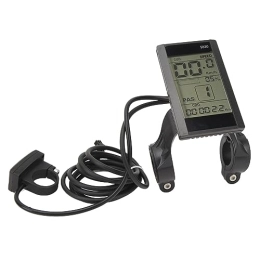 Jopwkuin Computer per ciclismo Jopwkuin Schermo LCD S830, Display LCD per Bici Elettrica Altamente Personalizzabile 24V 36V 48V 22, 2mm Multifunzione per Scooter