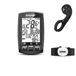 MLSice Accessori MLSice GPS per Bicicletta Cycling Computer, iGPSPORT Wireless Ciclocomputer contachilometri e tachimetro con Bluetooth Ant + Funzione cardiofrequenzimetro