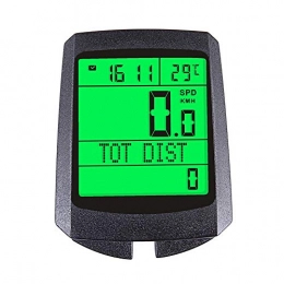 W.Z.H.H.H Accessori Multifunzione Road Bike Computer MTB della bicicletta contachilometri Display LCD Digital Wireless Bike Speed ​​Meter in bicicletta tachimetro Accessori auto