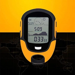 Sannofair Computer per ciclismo Regali D'inverno Sannofair Digitaler Höhenmesser mit LED-Hintergrundbeleuchtung, Hand-Barometer-Höhenmesser mit Wettervorhersage-Funktion Wandern Taschenlampe Höhenmesser für Outdoor-Wandern