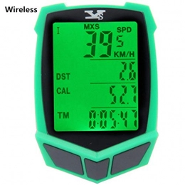 RXLGJW Accessori RXLGJW Tachimetro for Computer da Bicicletta GPS Funzioni Bici Accessori for Ciclismo Verdi cablati Senza Fili Impermeabili ad Alta sensibilit (Color : Green Wireless, Size : 70 * 50 * 15mm)