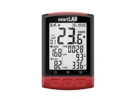 smartLAB Computer per ciclismo smartLAB Bike2 - Computer intelligente per bicicletta GPS con ANT+ e Bluetooth per ciclismo, display LCD antiriflesso da 2, 3 pollici, tachimetro per bicicletta con contachilometri