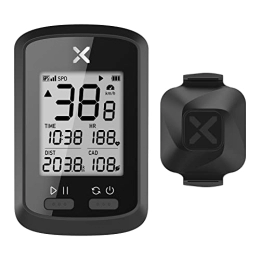 XOSS Accessori XOSS G+ Bike Computer GPS Wireless Tachimetro Contachilometri Ciclismo Tracker Impermeabile Strada Elettrica MTB Bicicletta Bluetooth ANT+ Ciclismo Computer (G+&VORTEX Sensor)