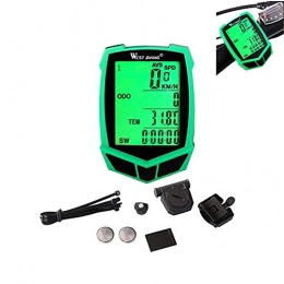 YIQIFEI Accessori YIQIFEI Ciclocomputer Wireless Bike Speedometer 20 Funzioni Tachimetro Contachilometri Ciclismo Cablato Wireless M (Cronometro)