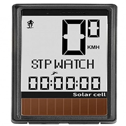 YIQIFEI Accessori YIQIFEI LCD Computer da Bicicletta Wireless Solar Energy Ciclismo Contachilometri Tachimetro Retroilluminazione Impermeabile Bicicletta Stopwatc (Orologio da Bicicletta)