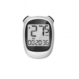 ZDAMN Computer per ciclismo ZDAMN Contachilometri Bicicletta Computer Bici Wireless 1.6 Pollici Display LCD Impermeabile USB Ricaricabile Ciclismo tachimetro contachilometri - wh Odometro (Colore : White, Size : One Size)