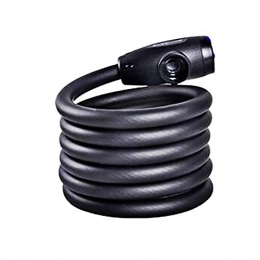 Haishan Accessori 1, 8 M Lungo Filo Di Acciaio Bike Lock Antifurto For CA-stle Serratura Elettrica Auto Moto Ciclo For M-TB Bike Di Sicurezza Della Serratura Della Bicicletta Accessori H11.03 ( Color : Black 1.8m )