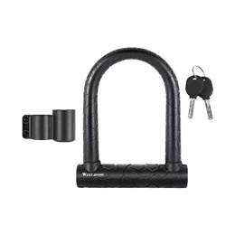 ABOOFAN Lucchetti per bici ABOOFAN Heavy Duty Sicuro di Figura di U Serratura Della Bici Biciclette Attrezzo di Bloccaggio Accessori Bici (Nero)