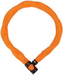 ABUS Accessori ABUS 87783 - Lucchetto per bicicletta Ivera Chain 7210 / 110 Sparkling Orange con rivestimento in fibra sintetica, livello di sicurezza 8-110 cm, colore: Arancione