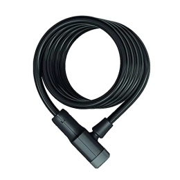 ABUS Accessori ABUS Primo 5510K / 180 Lucchetto con Cavo a Spirale - con Supporto SR - Lucchetto per Bicicletta Realizzato con Cavo a Spirale da 10 mm di Spessore - Livello di Sicurezza ABUS 3 - 180 cm - Colore Nero