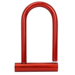 Agatige Lucchetti per bici Agatige Set di lucchetti per Bici Lucchetto a U per impieghi gravosi Lucchetto per Bicicletta U-Lock per Bici da Strada Mountain Bike(Rosso)