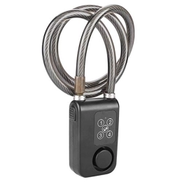 ALREMO Lucchetti per bici ALREMO HUANGXING - Smart Lock, Durevole 110DB AAA. Batterie Password Powered Blocco Biciclette Blocco for Biciclette antifurto Allarme Blocco, for Esterno for Interni