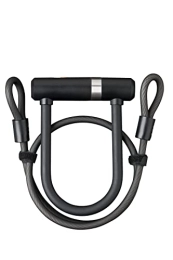 AXA Accessori AXA, U-Lock Mini PRO + Kabel ART2 100 / 10 Unisex-Adulto, Schwarz, 140 x 16 mm