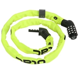 AXOINLEXER Accessori AXOINLEXER 1m Lucchetto per Bicicletta, Antifurto per Biciclette, Lucchetti Cavo Blocco antifurto per Ciclismo, Motocicli, Passeggini, Scooter, Giallo