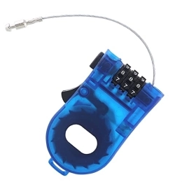 AYKONG Accessori AYKONG Lucchetto portatile antifurto per bici con lucchetto a combinazione a 3 cifre blu retrattile per bicicletta lucchetto da viaggio O3W9 (colore: blu)