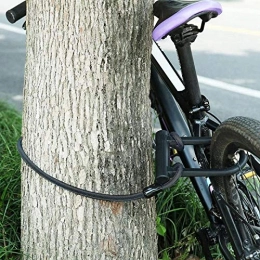 LANZHEN-RY Accessori Bicicletta U-lock Road Bike bicicletta Anti-idraulico blocco cavo antifurto Heavy Duty Cable Lock Privo di pause, deformazione e resistente (Color : Black)
