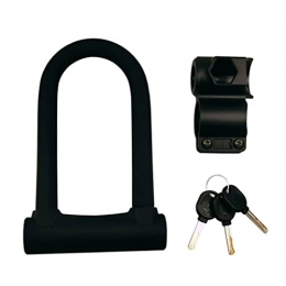 Bike D Lock Bicycle U lock Anti-furto Heavy Duty Sicurezza Anti-furto con staffa per tasti per motociclista Motorbike, Blocco moto