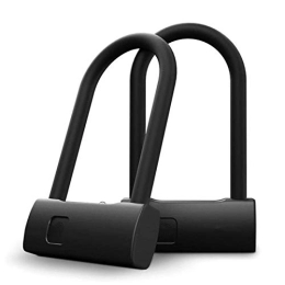 Samnuerly Accessori Bike Lock Smart USB Impronte Digitali U-Lock Antifurto Bici Bicicletta Ciclismo Moto Lucchetto U-Lock (Color : Long)