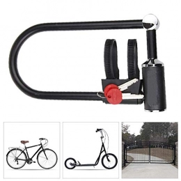 SGSG Accessori Bike u Lock, Antifurto Strong U Lock per la Sicurezza della Bici Elettronica per Auto Lucchetto per Bicicletta Bicicletta in Acciaio MTB Mountain Road Bike Lock, Lucchetti per Bici con chiav