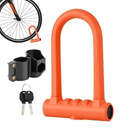 Blocco bici | Lucchetti per bici in silicone Heavy Duty antifurto,Slot per chiave a serpentina con grillo in acciaio per lucchetto per bici resistente con staffa di montaggio per 2 chiavi in Ditanpu