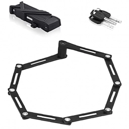 Blocco Bike, pieghevole catena Bike Lock Heavy Duty biciclette di alta sicurezza per biciclette, moto, scooter, Gates