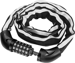 BREWIX Accessori BREWIX Lucchetto for bici portatile Lucchetto for casco da moto Password a 5 cifre Lucchetto a combinazione for bici Lucchetto in lega grassetto antifurto for bicicletta, 120cm Lucchetti