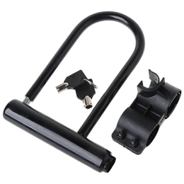 Catena d'acciaio di sicurezza del motorino del ciclista del motociclo della bicicletta della bicicletta della bicicletta della serratura di U universale (Color : Black)