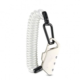 WYMGFD Accessori Catena di ciclismo serrature bicicletta Lock, serratura antifurto portatile serratura bici pieghevole zaino ciclismo casco bicicletta cavo serratura 3 cifre combinazione antifurto serratura