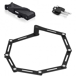 Catena Folding Bike Lock Heavy Duty Acciaio biciclette di alta sicurezza di alta sicurezza in lega di zinco pieghevole antifurto bicicletta Locks