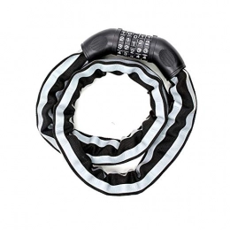 PPING Accessori catena per bicicletta antifurto lucchetto bici blocco ruota per bici combinazione di blocco bici a 4 cifre lucchetti per casco per bici