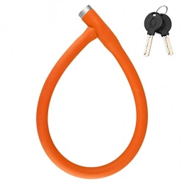 PPING Accessori catenaccio per bici lucchetto bici antifurto blocco ruota per bici combinazione lucchetto per bicicletta blocco della ruota della bici orange, freesize