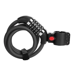 Changor Accessori Changor Bicicletta Codice Serratura, Acciaio Cavo e Addominali e PVC Mano Sentimento Serratura Coperchio Pesante Dovere Bicicletta per Bicicletta