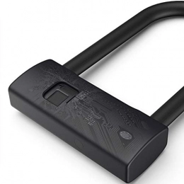 DGSHHYFSJUJ Smart Fingerprint U-lock antifurto per bicicletta blocco moto USB Fingerprint Lock per serratura himo della bicicletta