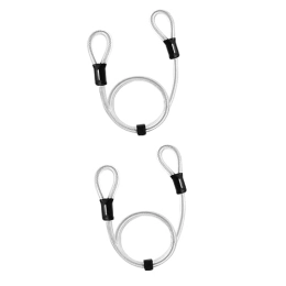 DOITOOL Accessori DOITOOL 2Pcs Cavo Treccia Accessori Heavy Duty Lucchetto Per Bici Lucchetto Per Fune Per Bici Lucchetto Per Cavo Di Sicurezza Blocco Per Componenti Della Bici Cavi Di Blocco Del Filo Cavo