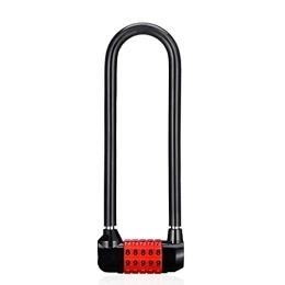 DYTWXG Accessori DYTWXG Lucchetto Lucchetto Password Bicicletta Lucchetto Password a Cinque Cifre Lucchetto Resettabile Password Bagaglio Borsa Tuta Hardware (Color : Black, Size : 20cm*6.2cm)