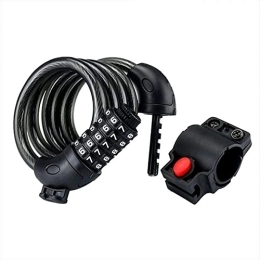 DYTWXG Accessori DYTWXG Lucchetto per Bici infrangibile Lucchetto a Catena per Bicicletta ad Alta Sicurezza Lucchetto per Bicicletta Resistente per Biciclette, Biciclette, Moto, Nero, Freesize