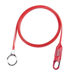 ELAULA Accessori ELAULA Bike Lock Sicurezza Antifurto Password Lock Bike Lock 3 Cifra Codice Combinazione Bicicletta Attrezzature di Sicurezza MTB Antifurto (Colore: Rosso)