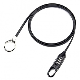 ELAULA Accessori ELAULA Bike Lock Sicurezza Antifurto Password Lock Bike Serrature Universali Antifurto Bicicletta Serratura Password Cavo Acciaio Mountain Code Casco Moto (Colore: Nero)